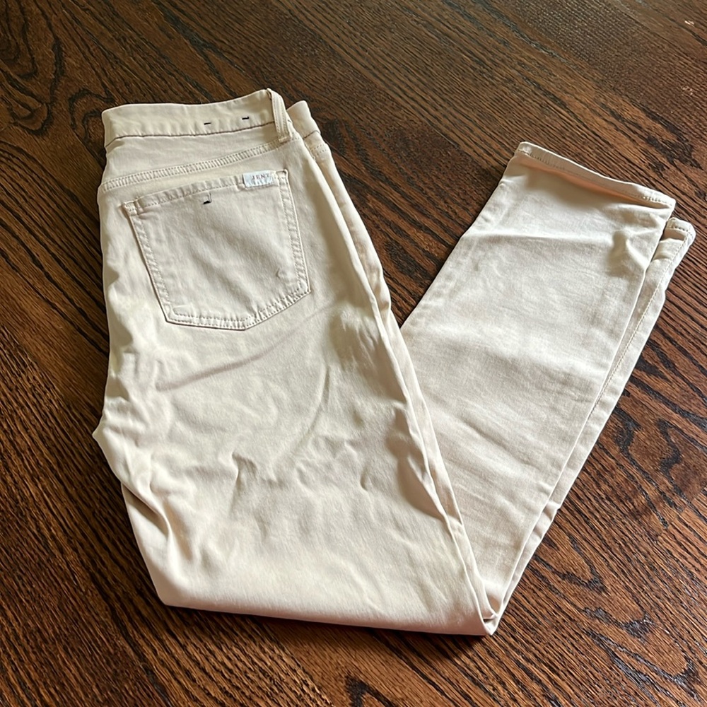Jen7 tan ankle skinny jeans/pants